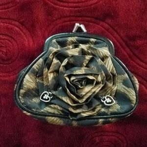 Brighton ~ Leopard 🐆 "Rose" 🥀 Fabric Coin Purse